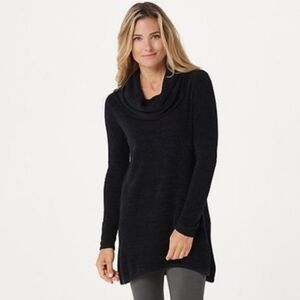 Barefoot Dreams Black Cowl Neck Sweater